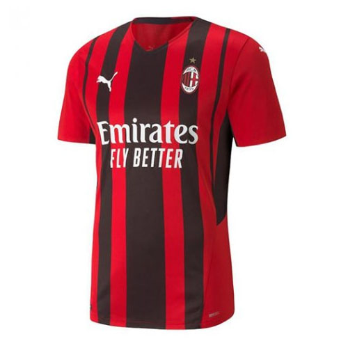 Thailand Trikot AC Milan Heim 2021-22 Rote Fussballtrikots Günstig