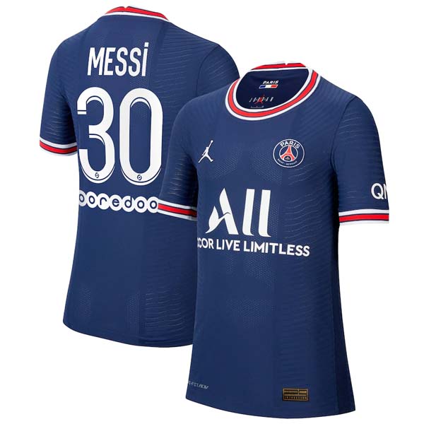 Trikot Paris Saint Germain NO.30 Messi Heim Kinder 2021-22 Blau Fussballtrikots Günstig